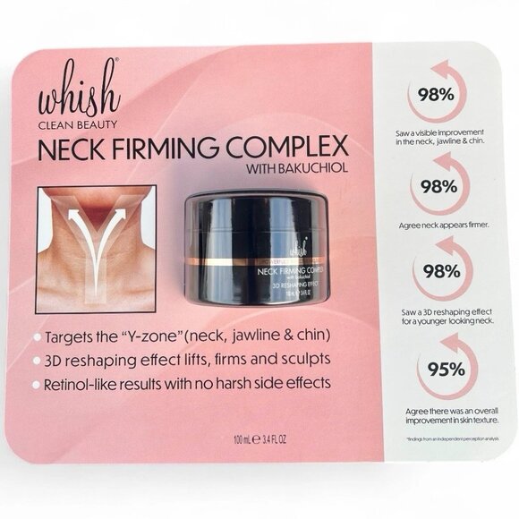 Whish Neck Firming Complex w/Bakuchiol Smooths Appearance of Fine Lines